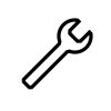 Wrench icon. Spanner icon. Service tool vector eps10. Wrench Icon in trendy flat style isolated on grey background. Spanner symbol for your web site design, logo, app, UI. Vector illustration, EPS10.
